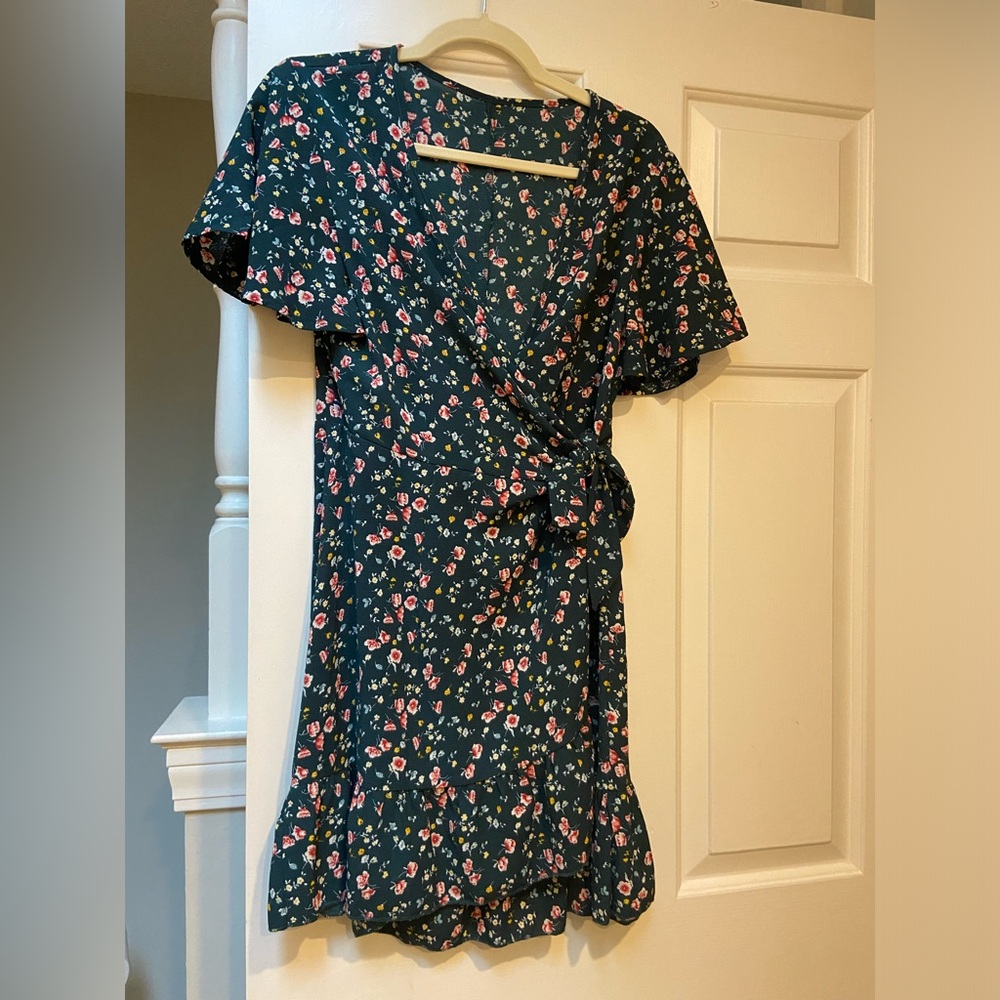 True wrap floral dress
